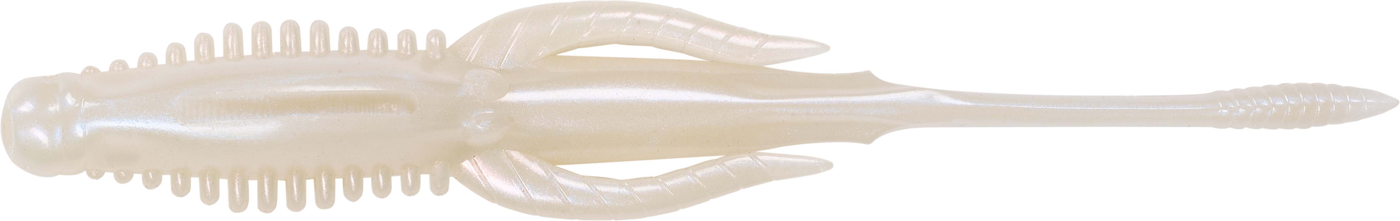 Color:Albino Pearl:Nories 4.5 Inch Hulabug Bladed Jig Trailer - 5 Pack
