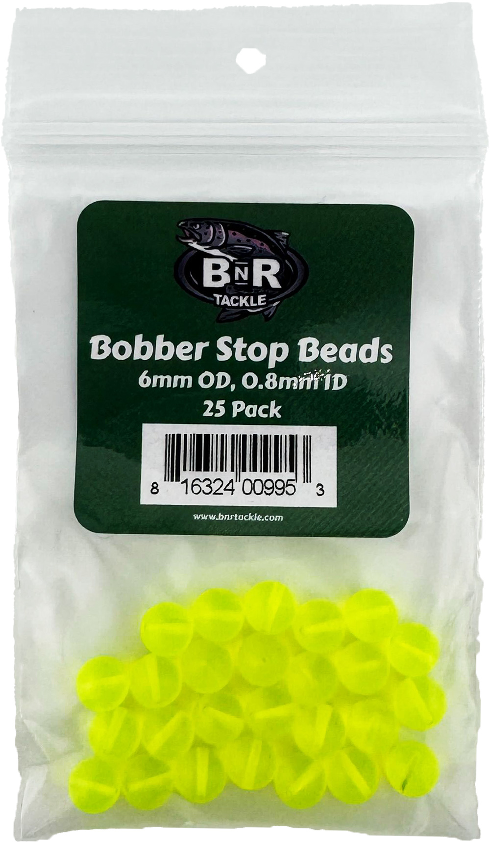 BnR Tackle Bobber Stop Beads - 25 Pack