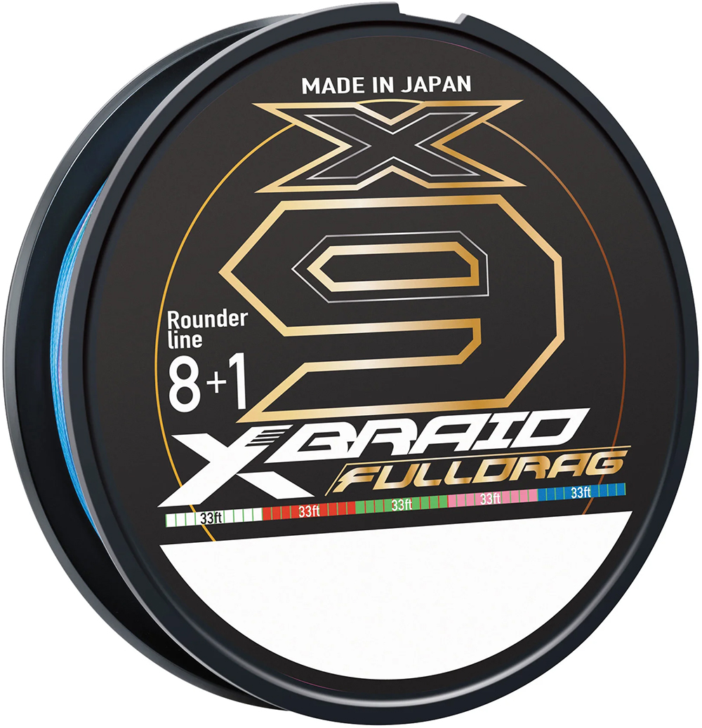 Daiwa X-Braid X9 Fulldrag Multicolor Braid Filler Spool – 330 Yards