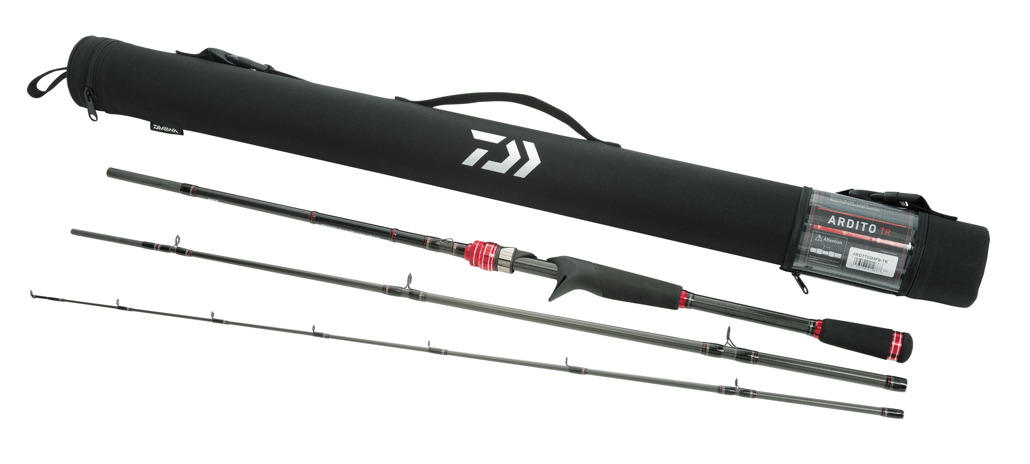 Daiwa Ardito-TR Casting Travel Rods 3-Piece Baitcasting Bass & Walleye Rod - Picture 3 of 4