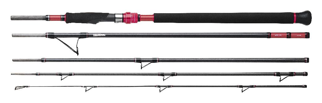 5-piece Surf Fishing Pole W/ Soft Case