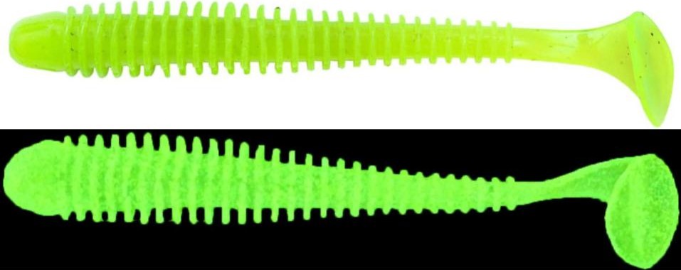 Keitech Swing Impact 4 inch Paddle Tail Ribbed Swimbait 8 pack Bass Fishing Bait - Picture 12 of 47