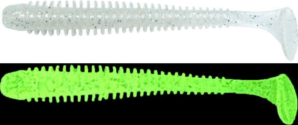 Keitech Swing Impact 4 inch Paddle Tail Ribbed Swimbait 8 pack Bass Fishing Bait - Picture 14 of 47