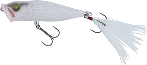 Megabass POP MAX Topwater Fishing Lure - White Python Color, 78mm, Next-Generation Popper For Big Bass - View #11