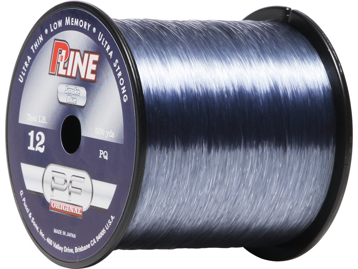 18kg Clear/Blue) - P-Line Original Copolymer Fishing Line 1/4# Spool for  sale online