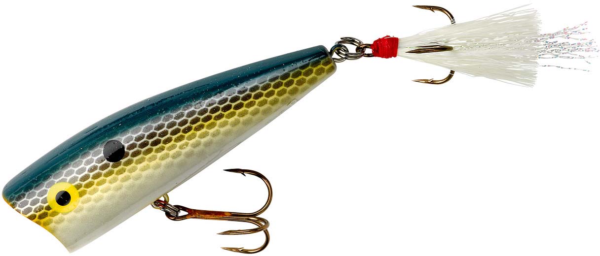 Rebel Original Pop-r Topwater Fishing Lure Fire Tiger Multi P6056