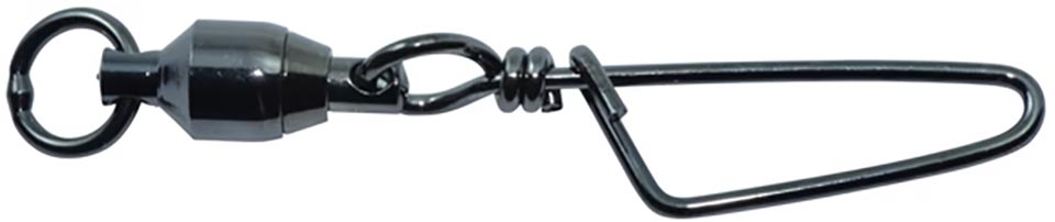 SPRO Ball Bearing Swivel w/Coastlock Snap & Welded Ring – NS Black Finish