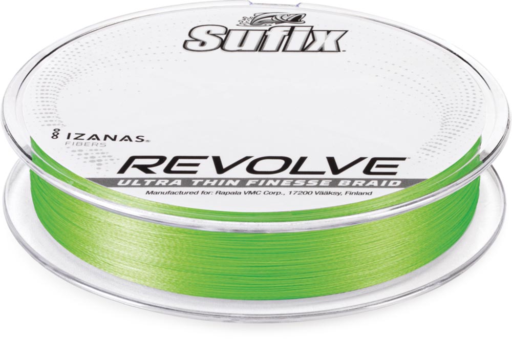 Sufix Revolve High-Vis Neon Lime Braid – 200 Yards