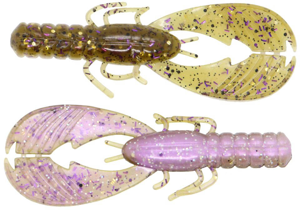Xzone Lures Muscle Back Craw Soft Plastic Bait - Floating Claws (Choose Size/Color)