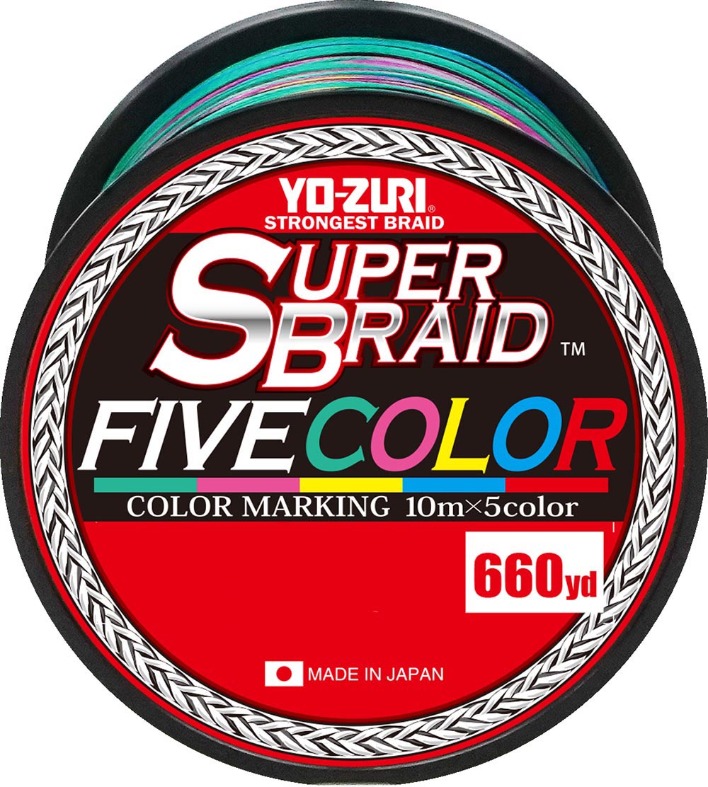 Yo-Zuri Super Braid Five Color – 660 Yards