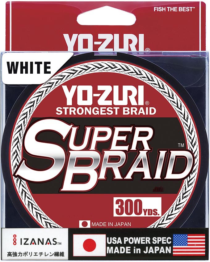 Yo-Zuri SuperBraid White – 300 Yard Spool