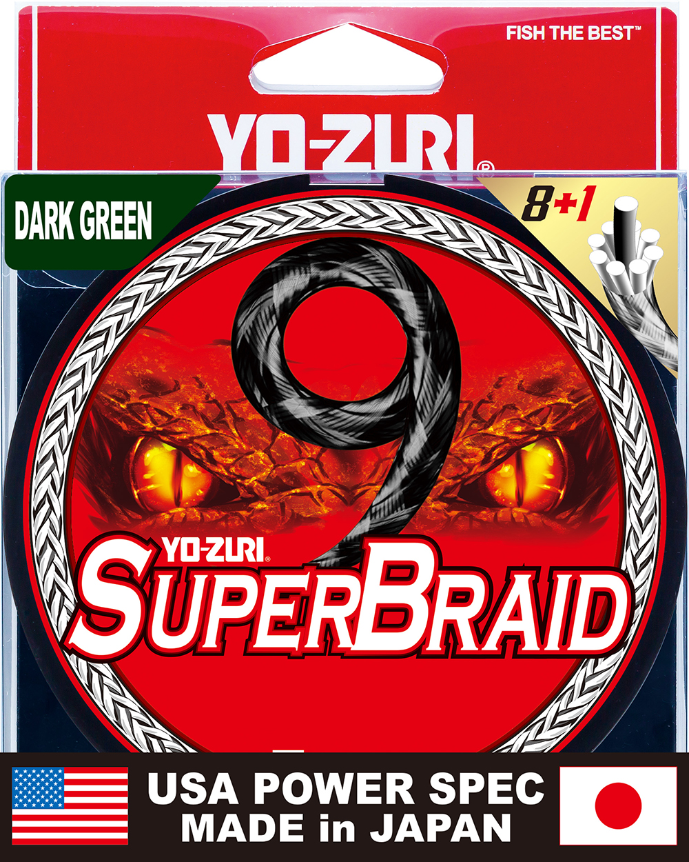 Yo-Zuri SuperBraid 9 Dark Green Filler Spools – 300 Yards