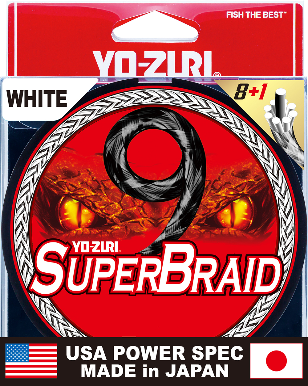 Yo-Zuri SuperBraid 9 White Filler Spools – 300 Yards