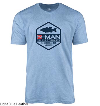 Z-Man Bass Logo TeeZ Short Sleeve T-Shirt Bass Fishing Bait Co